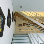 Our exhibition starts ascending the stairs...