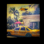 Illustrated Polalamp 3D effect - Cab in Miami Beach, 2001